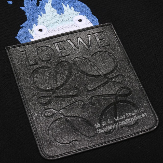 Loewe專櫃羅意威2023FW新款刺繡連帽衛衣 男女同款 tzy3002